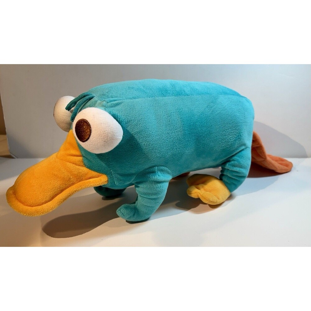 Disney Parks World Perry The Platypus Phineas & Ferb Plush Pillow Stuffed Toy - Picture 2 of 6